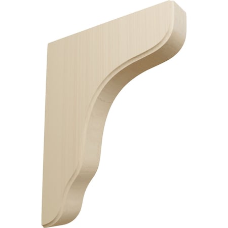 Ekena Millwork 1 3/4"W x 8 1/2"D x 11"H Plymouth Wood Bracket, Rubberwood BKTW02X09X11PLRW